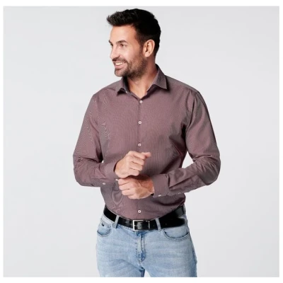 SKOT Fashion Nachhaltige Langarm Herren Hemd Checkered 100% bio