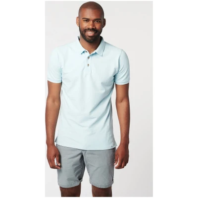 SKOT Herren vegan Polo Crystal Blue