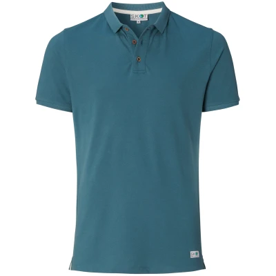 SKOT Herren vegan Polo Himmelblau