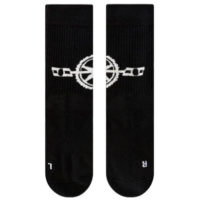 SOXN BIKE / Schwarze Fahrradsocken / Bio-Baumwolle
