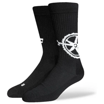 SOXN BIKE / Schwarze Fahrradsocken / Bio-Baumwolle