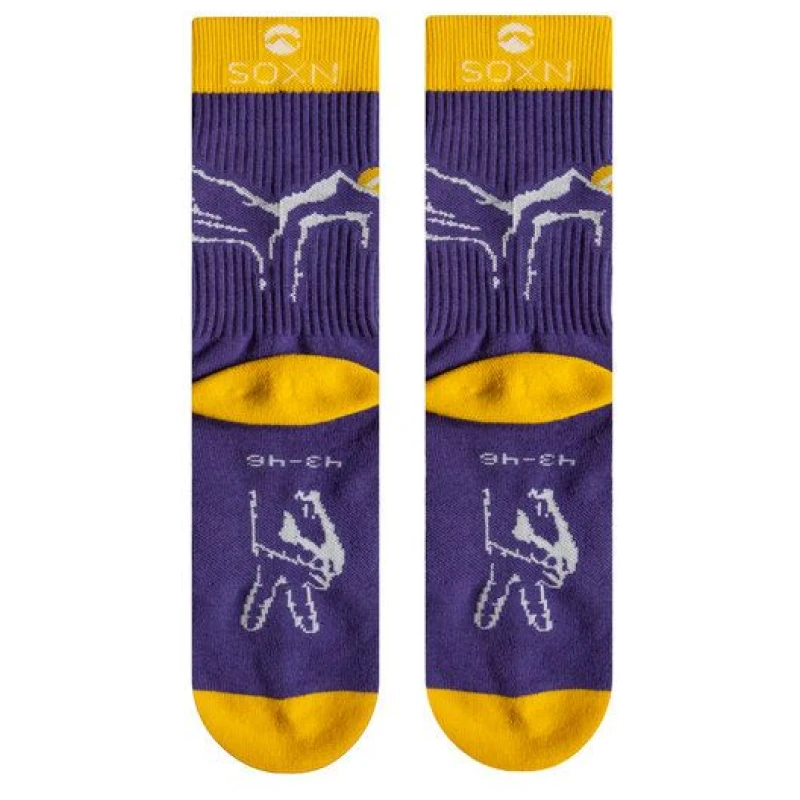 SOXN MOUNTAIN / Bunte Wandersocken / Bio-Baumwolle