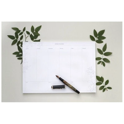 STUDIO KARAMELO Weekly Planner - Wochenplan, To-Do-Liste, Schreibtischunterlage