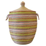 SWANE-Design Afrikanischer Wäschekorb - Stripes Bunt - S/M/L/XL/XXL