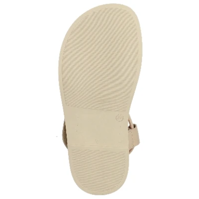 Sandale aus Bio-Leder, naturweiß 37