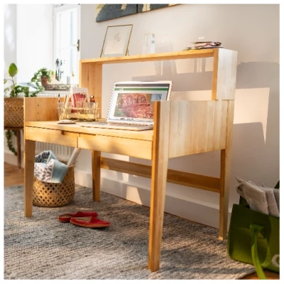 Schreibtisch Erlenwelt H 60-75 x B 90 x T 56 cm
