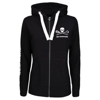 Sea Shepherd Langärmelige Sweatjacke "Jolly Roger"