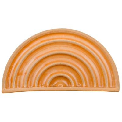 Seifenschale orange, Steinzeug