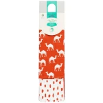 Sense Organics Spucktücher Musselin Bio Baumwolle 2er Set camel rusty red und dahes Maße 80 x 80 cm