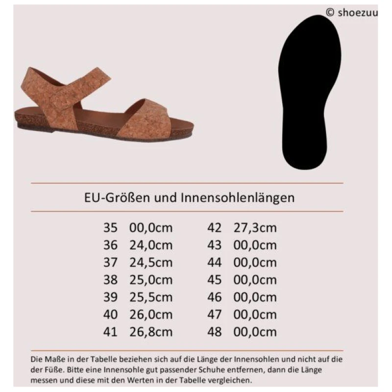 Shoezuu Vegan Vegane Kork Sandalen Marie
