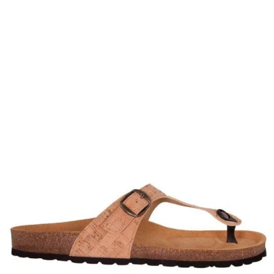 Shoezuu Vegan Vegane Zehentrenner Fußbett Sandalen aus Kork