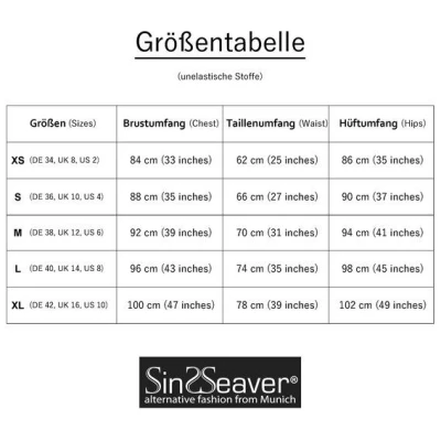 SinWeaver alternative fashion Faltenrock ausgestellt Viskose