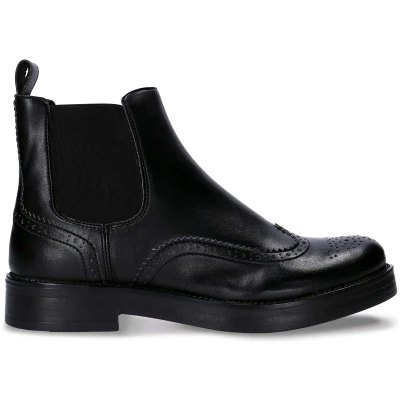 Sisi Black Chelsea Boots Vegan Brogue