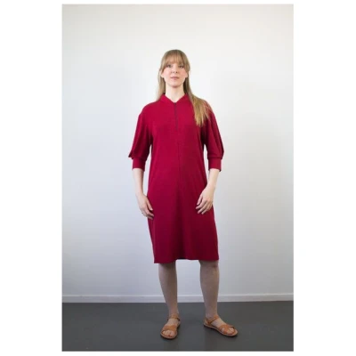 Skrabak Kleid Leni aus Modal Micro Jersey in dunkelrot