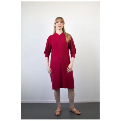 Skrabak Kleid Leni aus Modal Micro Jersey in dunkelrot
