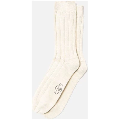 Socken Broad Rib Off White