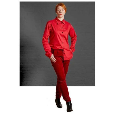 Sophia Schneider-Esleben Ann - Damenhose, Cordhose, Bundfaltenhose, Highwaist aus Bio-Baumwolle