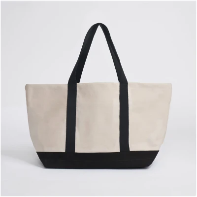Souleway Damen vegan Beach Bag Sand/Black