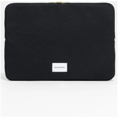 Souleway Damen vegan Laptop Sleeve Night Black