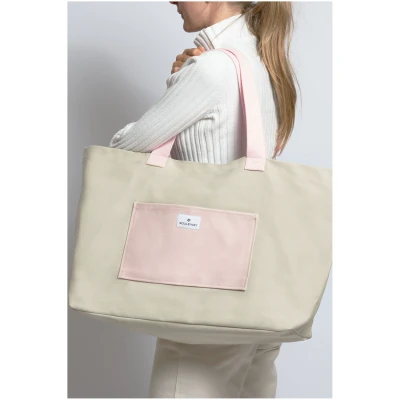 Souleway Damen vegan Shopper Sand/Pink