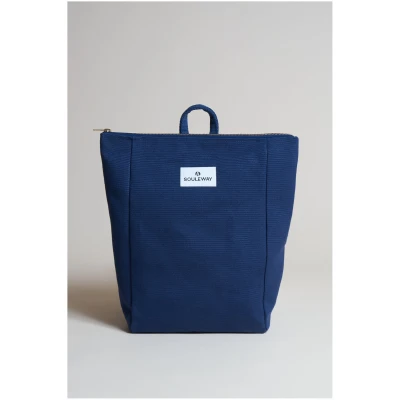 Souleway Herren vegan Rucksack Simple S Marineblau