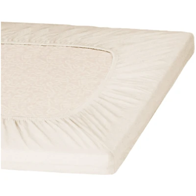 Spannbettlaken Bio-Baumwolle Jersey natur Gr.2 (90x190x18-100x200x18 cm)