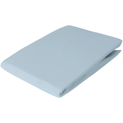 Spannbettlaken Bio-Baumwolle aqua 40-50 cm x 70-80 cm