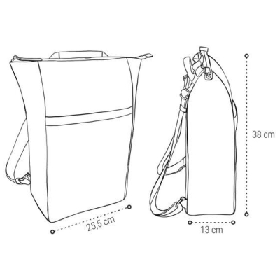 Sperling 2-in-1 Rucksack "Triple" aus recyceltem PET & Kork