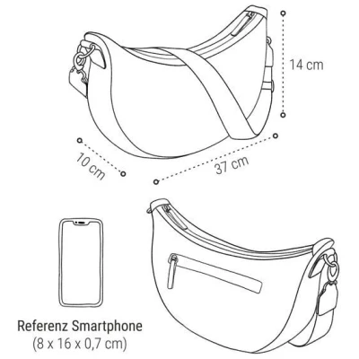 Sperling Bauchtasche "Easy" aus recyceltem PET & Kork mit Innenaufteilung