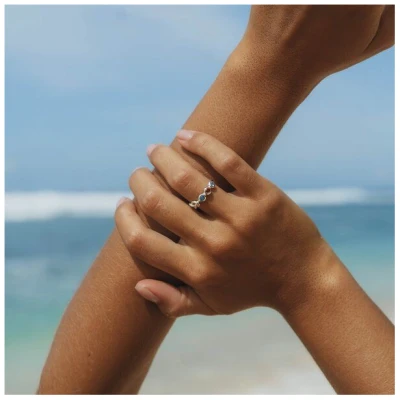 Spirit of Island 925 Silber Ring | Tansanit, Kyanit & Granat