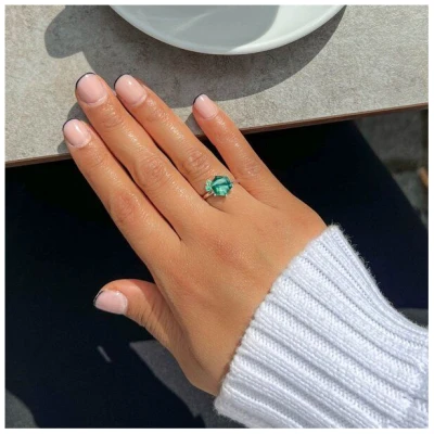 Spirit of Island Silber Ring "Hidden Forest" | Moosachat & Smaragd