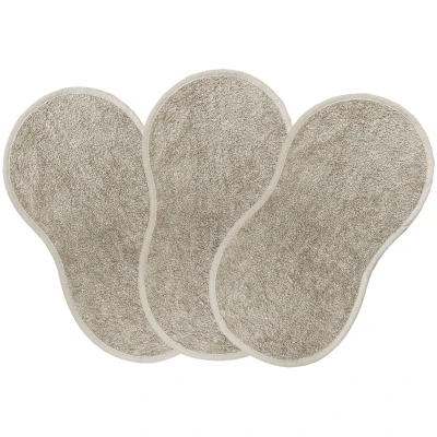 Spucktuch für die Schulter Bio-Baumwolle Frottee 3er Set taupe Maße 43 x 22 cm