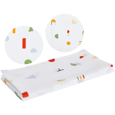 Spucktücher Bio-Baumwolle 2er Set "Bauklötze" Maße 75 x 75 cm
