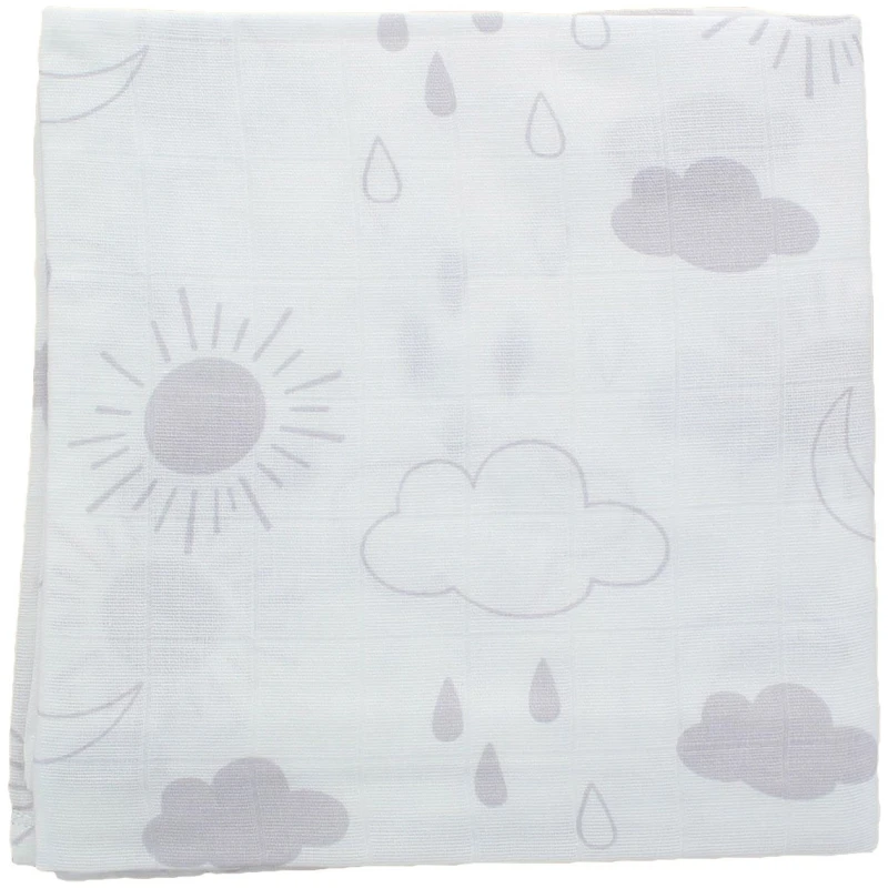 Spucktücher Bio-Baumwolle 3er-Set Grey Maße 75 x 75 cm
