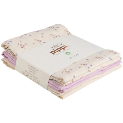 Spucktücher Musselin Bio-Baumwolle 3er-Set Burnished Lilac Maße Gr. 70 x 70 cm