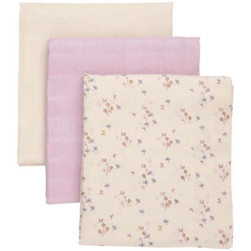 Spucktücher Musselin Bio-Baumwolle 3er-Set Burnished Lilac Maße Gr. 70 x 70 cm