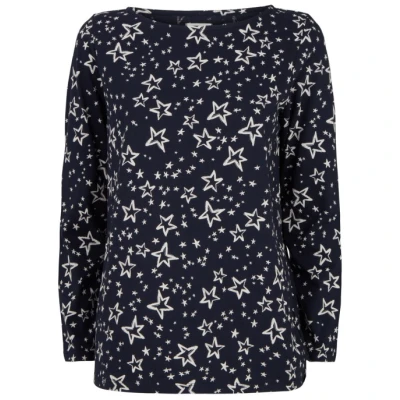 Sternchen Pyjama Langarm Shirt