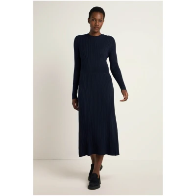 Strickkleid Blau
