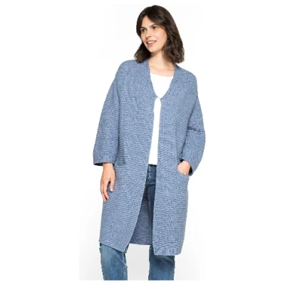 Strickmantel aus reiner Bio-Schurwolle, jeans 36/38