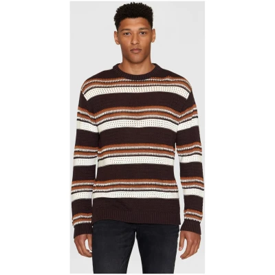 Strickpullover Handcrafted Braun