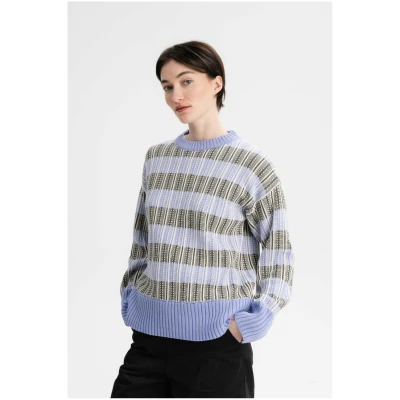 Strickpullover Ishani Gemustert