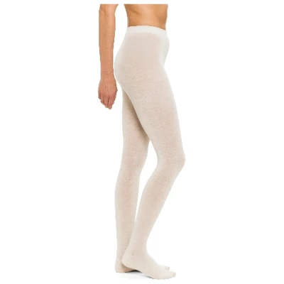 Strumpfhose aus Bio-Wolle mit Bio-Baumwolle, naturweiß 38/40