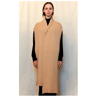 Studio Hertzberg Langer Strickschal aus 100% Bio Baumwolle_made in Italy