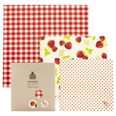 SuperBee Bienenwachstücher Beeginner-Set - die nachhaltige Alternative zu Plastik - verschiedene Designs