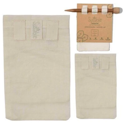 Susable Wiederverwendbare Teefilter aus 100% Bio-Baumwolle - 2er Set