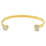 Swahili Coast Messing Armreif - BONE & HORN GEOMETRIC - Recycling Messingschmuck