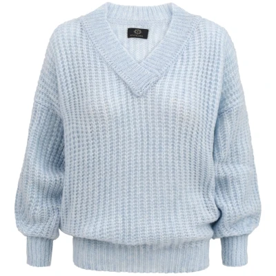 Sweater V Merino Blue