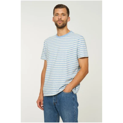 T-Shirt Delonix Stripes Blau