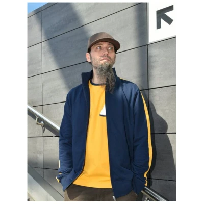 T-Shirtladen-Marktstrasse GmbH Sweatjacke slim navy gelb