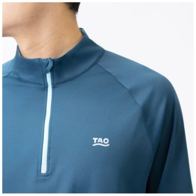 TAO Sportswear Warmes, besonders atmungsaktives Herren Laufshirt ARIS mit Mesh-Einsatz